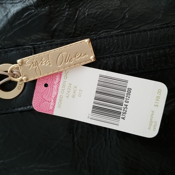 Sigrid Olsen Black Patent Leather Tote - Picture 6 of 11